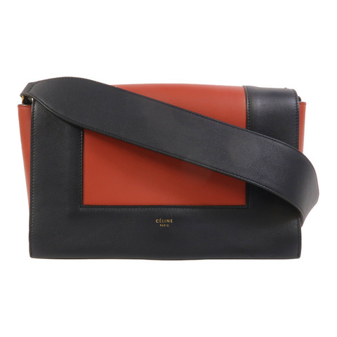 CELINE 牛皮皮革Frame Medium肩背袋
