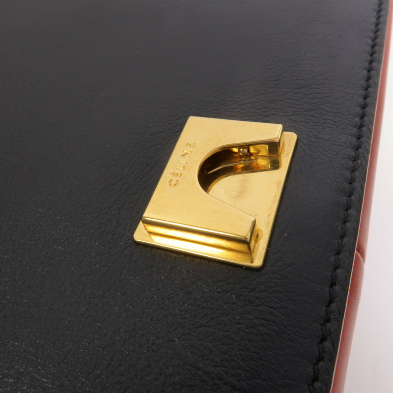 CELINE 牛皮皮革Frame Medium肩背袋-14