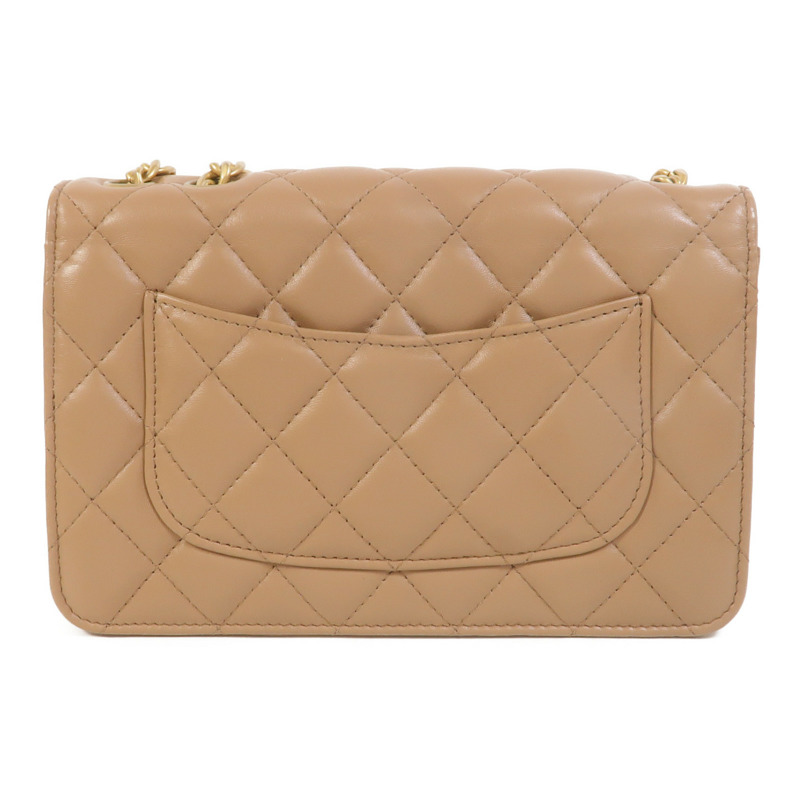 CHANEL 羊皮皮革WOC Wallet On Chain鏈帶肩背袋-1