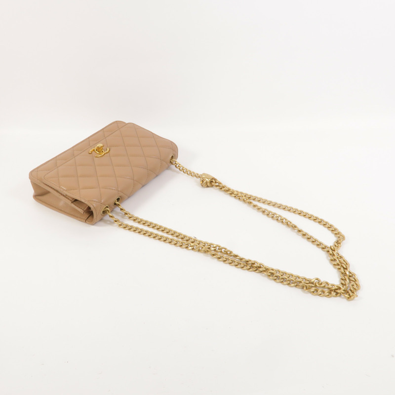 CHANEL 羊皮皮革WOC Wallet On Chain鏈帶肩背袋-7