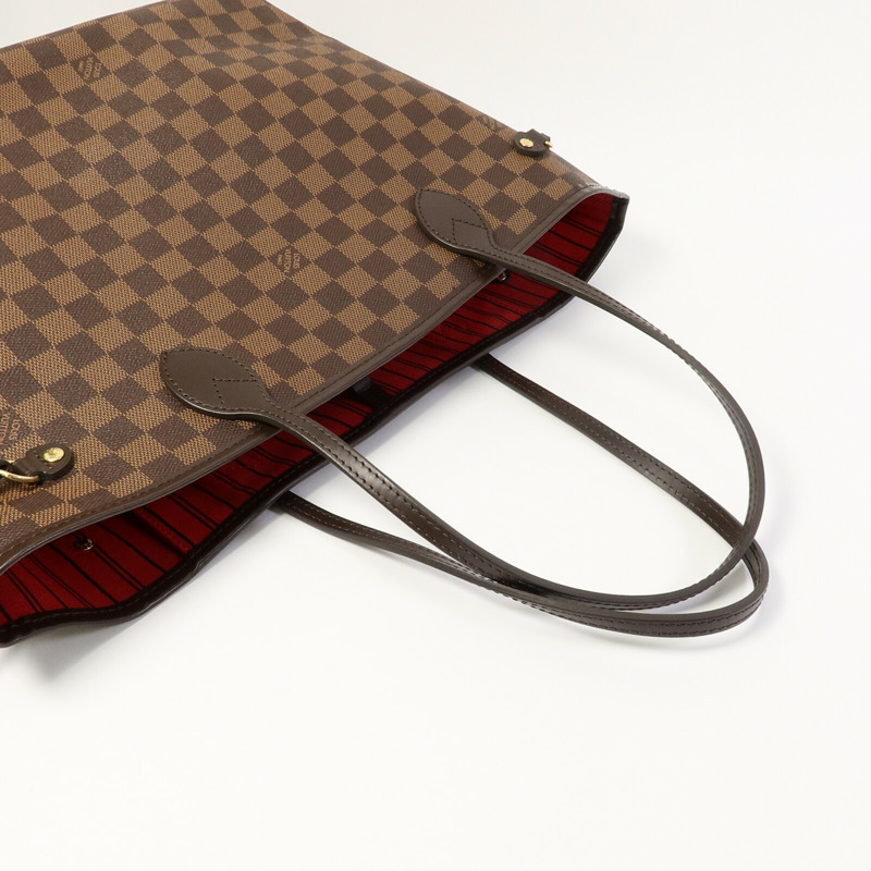 LOUIS VUITTON Damier Neverfull MM肩背袋-7