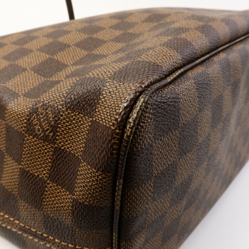 LOUIS VUITTON Damier Neverfull MM肩背袋-9