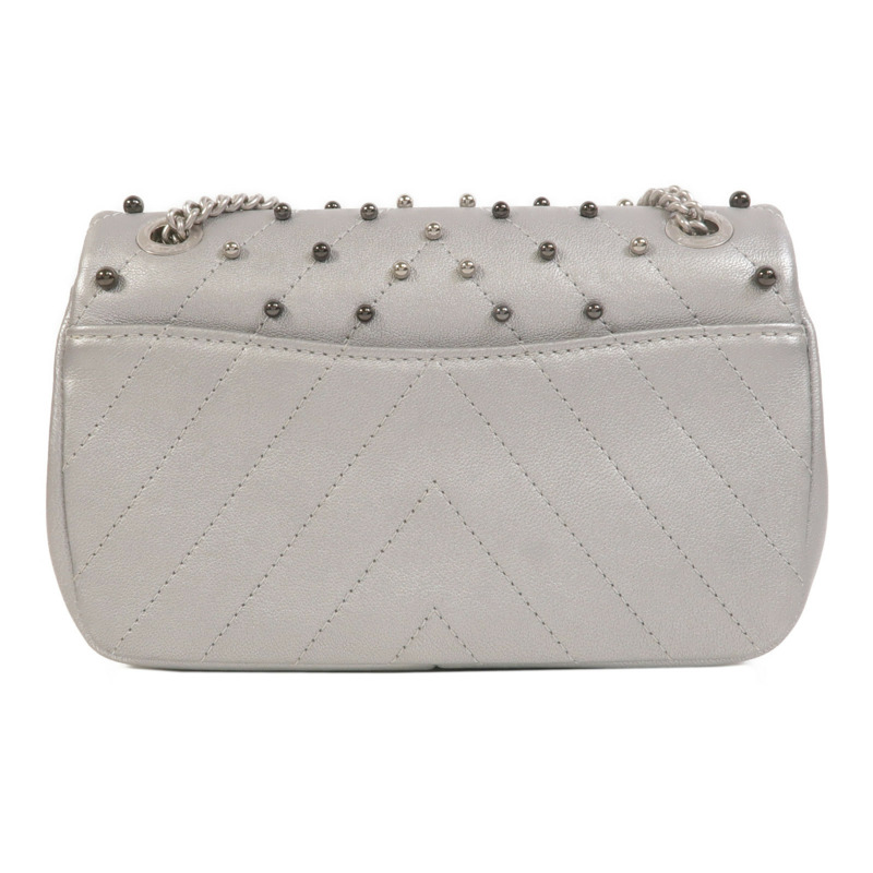 CHANEL 牛皮皮革Mini Flap Bag鏈帶肩背袋-1