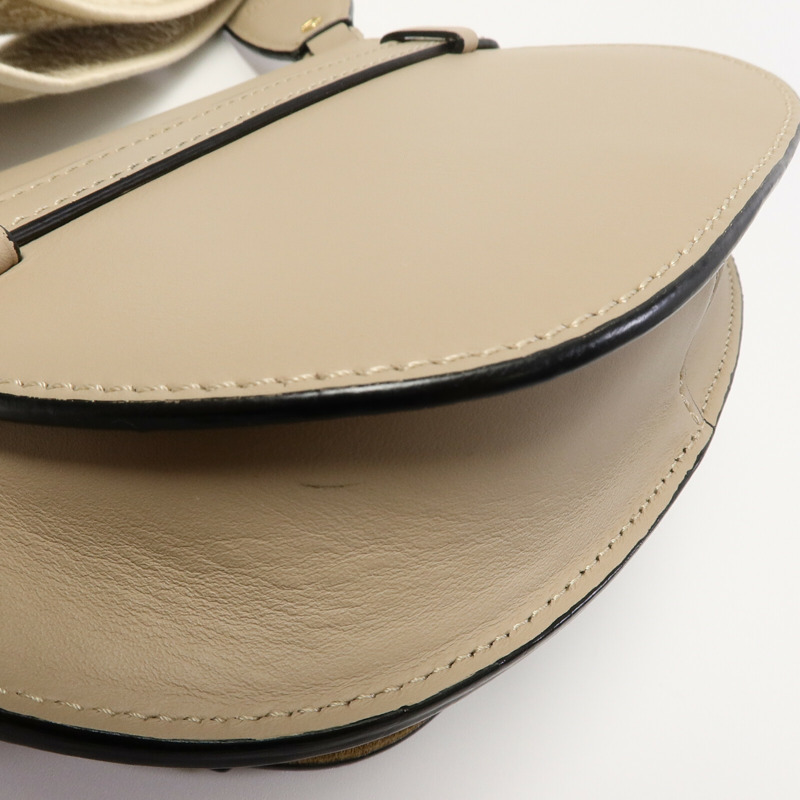 LOEWE 牛皮皮革Mini Gate Dual肩背袋-10