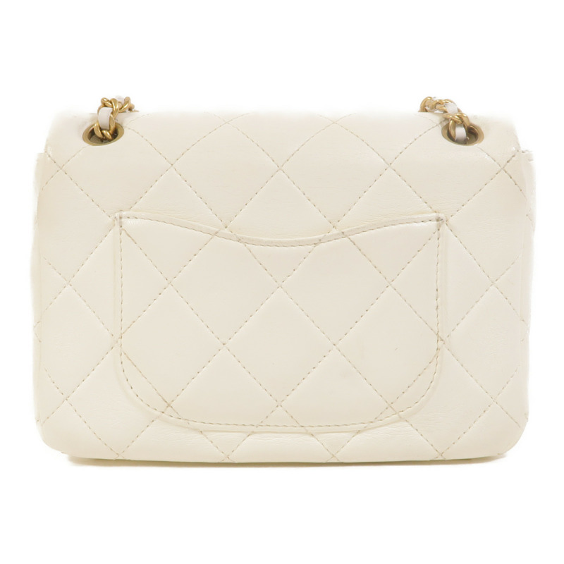 CHANEL 羊皮皮革Mini Flap Bag鏈帶肩背袋-1