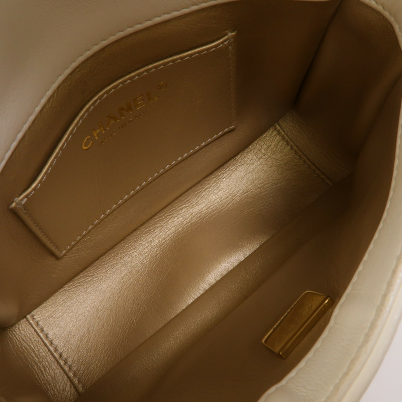 CHANEL 羊皮皮革Mini Flap Bag鏈帶肩背袋-4