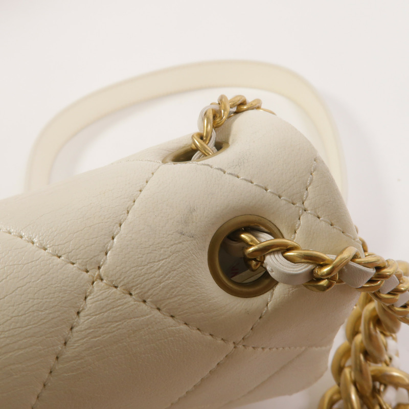 CHANEL 羊皮皮革Mini Flap Bag鏈帶肩背袋-15