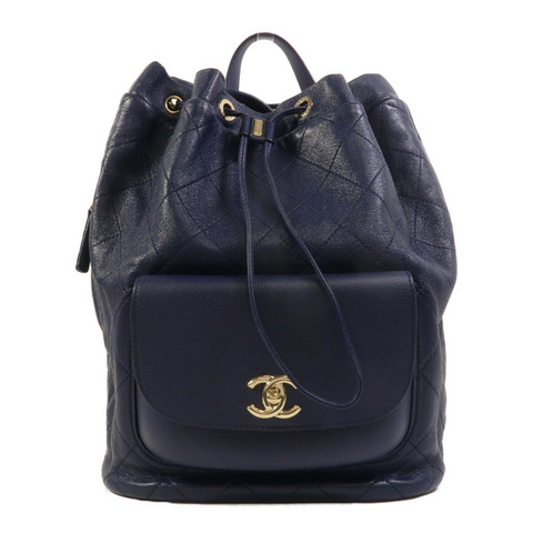 CHANEL 牛皮皮革Daily Round Backpack背包