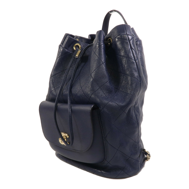 CHANEL 牛皮皮革Daily Round Backpack背包-2