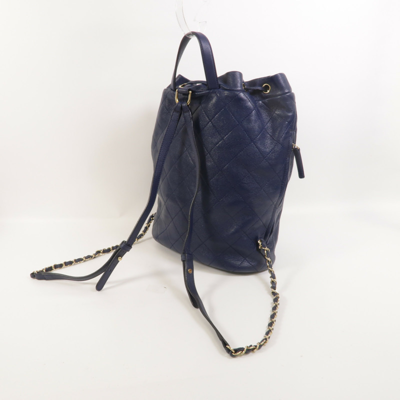 CHANEL 牛皮皮革Daily Round Backpack背包-7