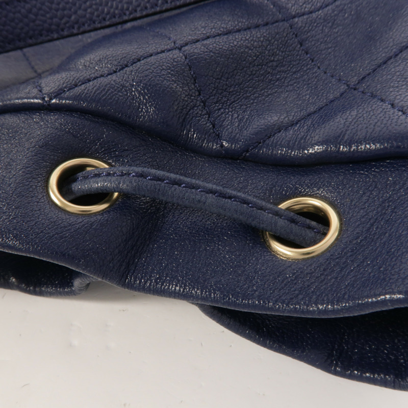 CHANEL 牛皮皮革Daily Round Backpack背包-14