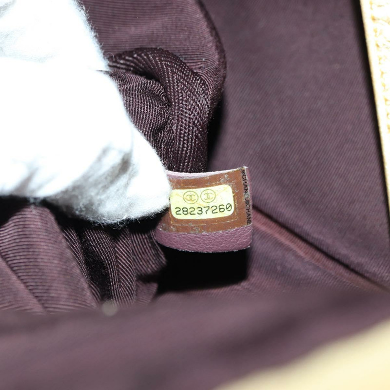 【日本直送】香奈兒 (CHANEL) 塗層帆布金色雙C標誌圖案雙肩包，貨號 177236SM-9