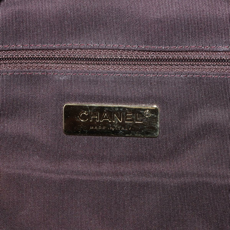 【日本直送】香奈兒 (CHANEL) 塗層帆布金色雙C標誌圖案雙肩包，貨號 177236SM-20