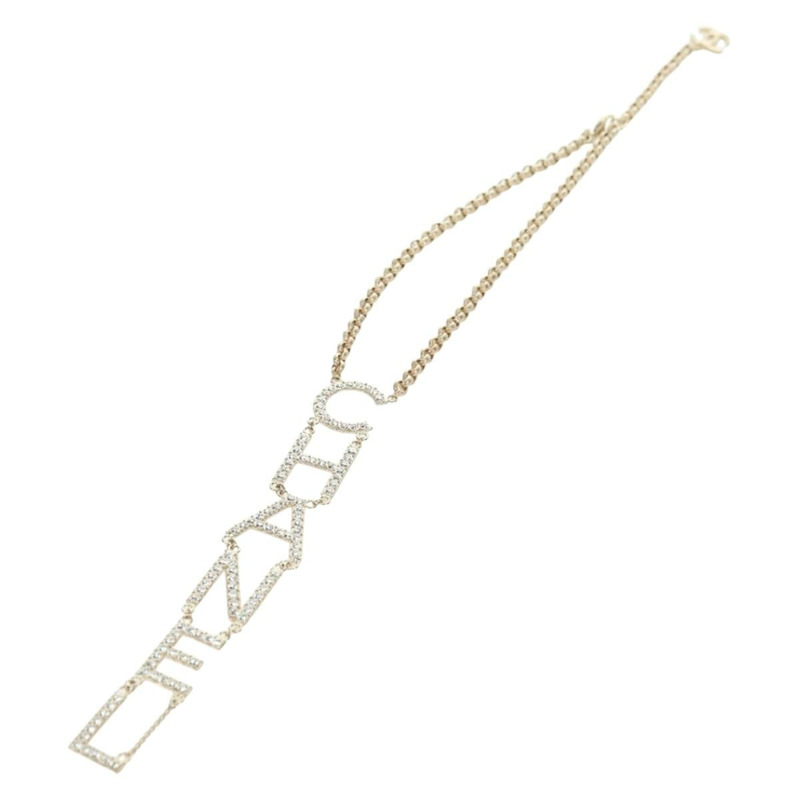 【日本直送】香奈兒 (CHANEL) 香檳金金屬 Logo 項鍊,CC 標誌,貨號 178801SM-1