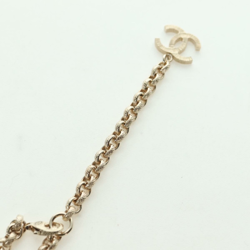 【日本直送】香奈兒 (CHANEL) 香檳金金屬 Logo 項鍊,CC 標誌,貨號 178801SM-6