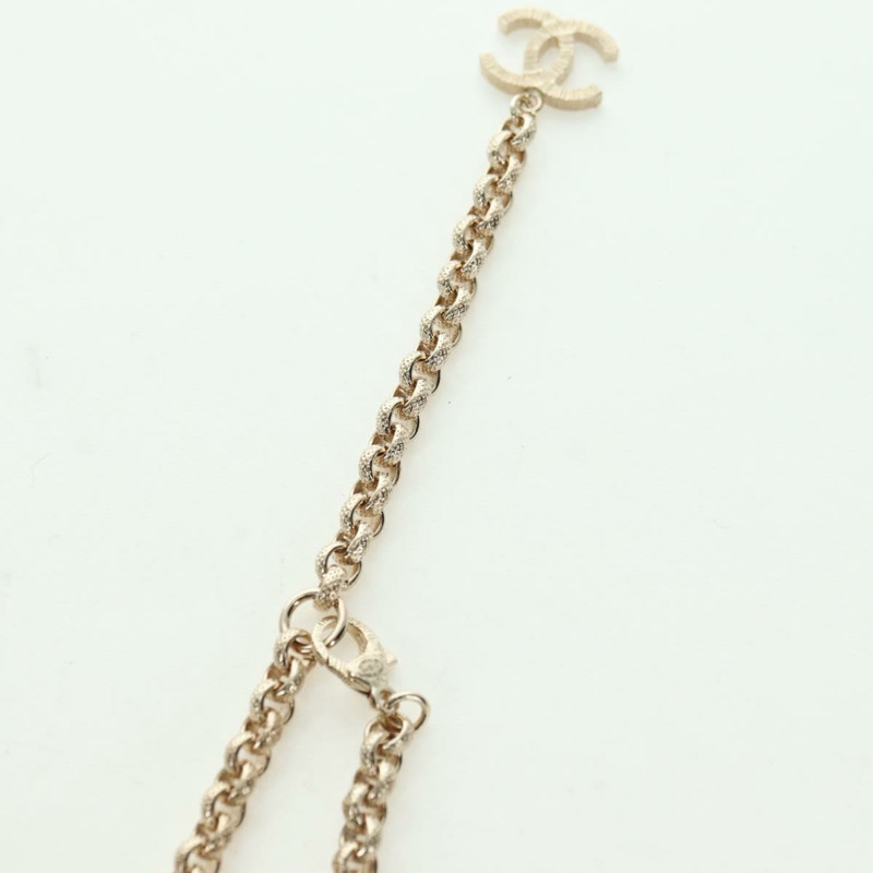 【日本直送】香奈兒 (CHANEL) 香檳金金屬 Logo 項鍊,CC 標誌,貨號 178801SM-16