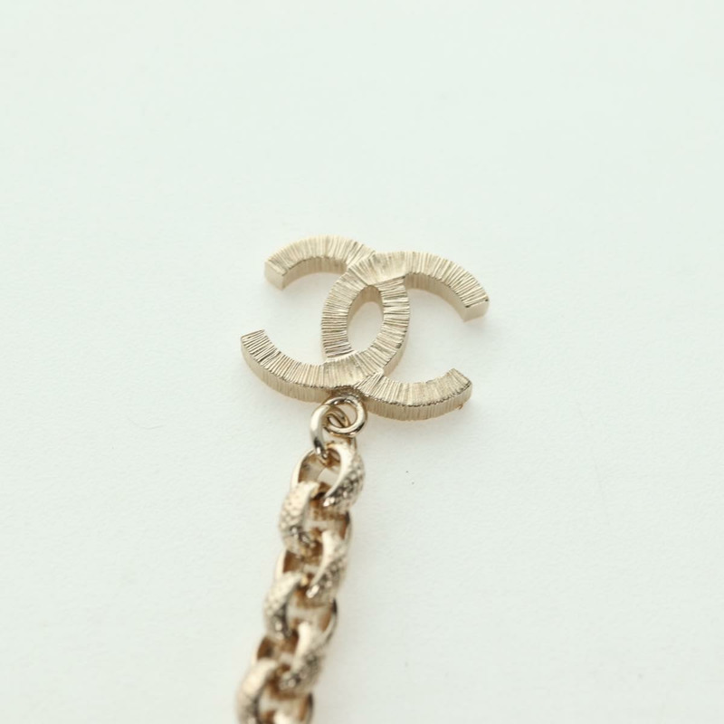 【日本直送】香奈兒 (CHANEL) 香檳金金屬 Logo 項鍊,CC 標誌,貨號 178801SM-17
