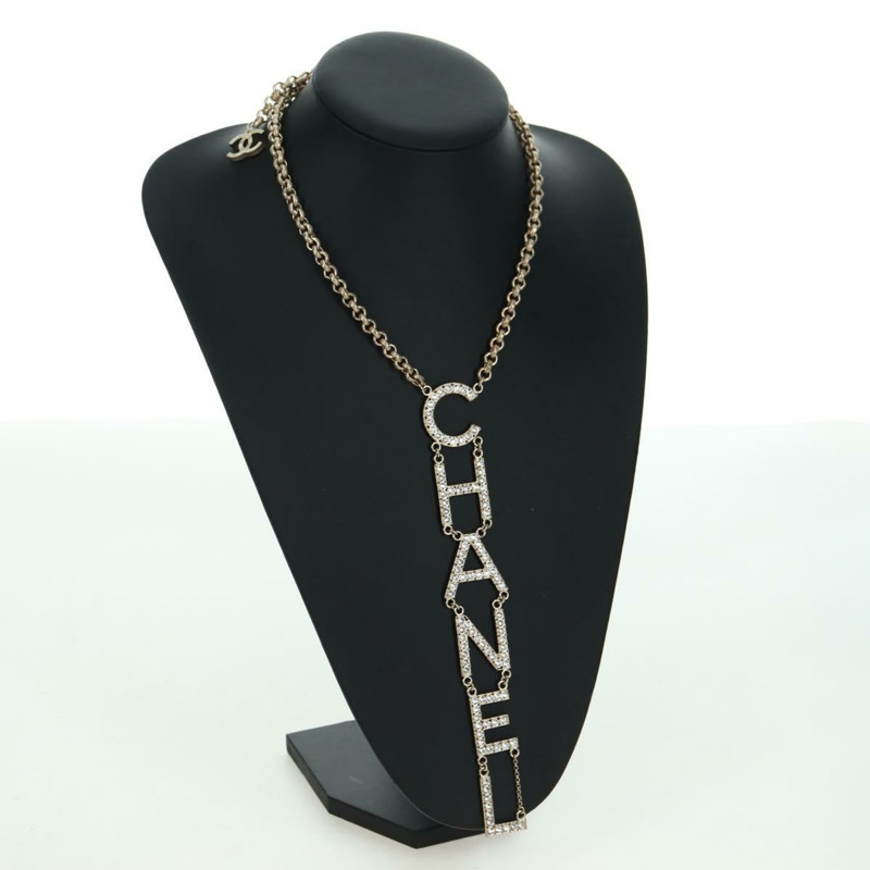 【日本直送】香奈兒 (CHANEL) 香檳金金屬 Logo 項鍊,CC 標誌,貨號 178801SM-18