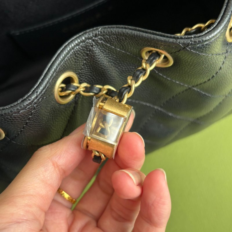 ::CHANEL:: 25 迷你包 AS5631 黑荔枝金釦25包 MINI HOBO 2025/26 Cruise-10