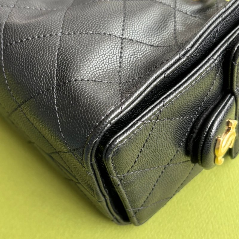 ::CHANEL:: 25 迷你包 AS5631 黑荔枝金釦25包 MINI HOBO 2025/26 Cruise-12