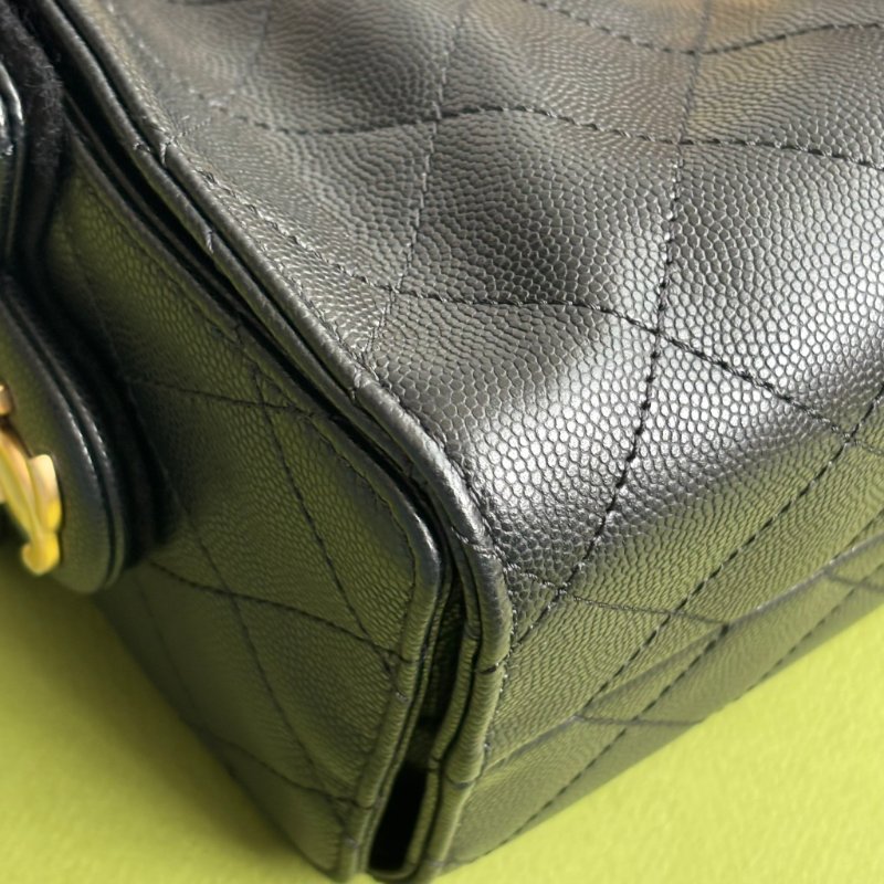 ::CHANEL:: 25 迷你包 AS5631 黑荔枝金釦25包 MINI HOBO 2025/26 Cruise-15