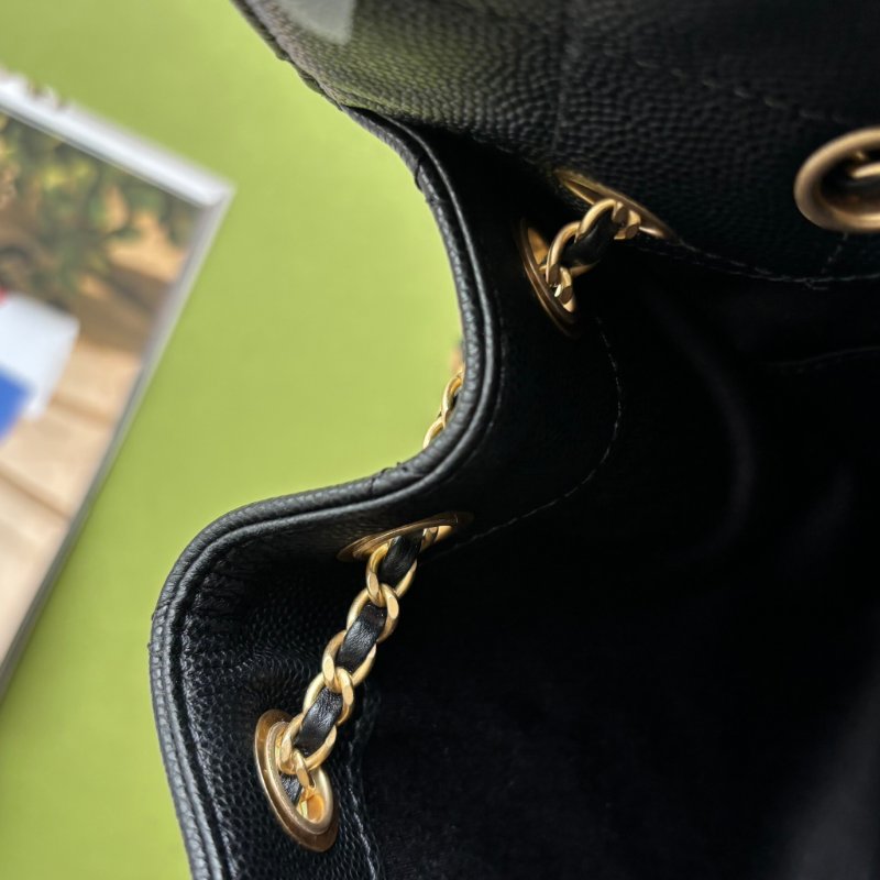 ::CHANEL:: 25 迷你包 AS5631 黑荔枝金釦25包 MINI HOBO 2025/26 Cruise-17