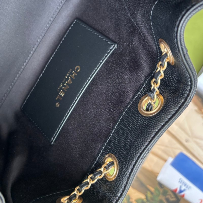 ::CHANEL:: 25 迷你包 AS5631 黑荔枝金釦25包 MINI HOBO 2025/26 Cruise-21