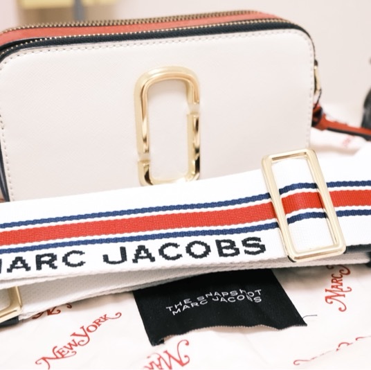 MARC JACOBS 紅白藍撞色相機包-10