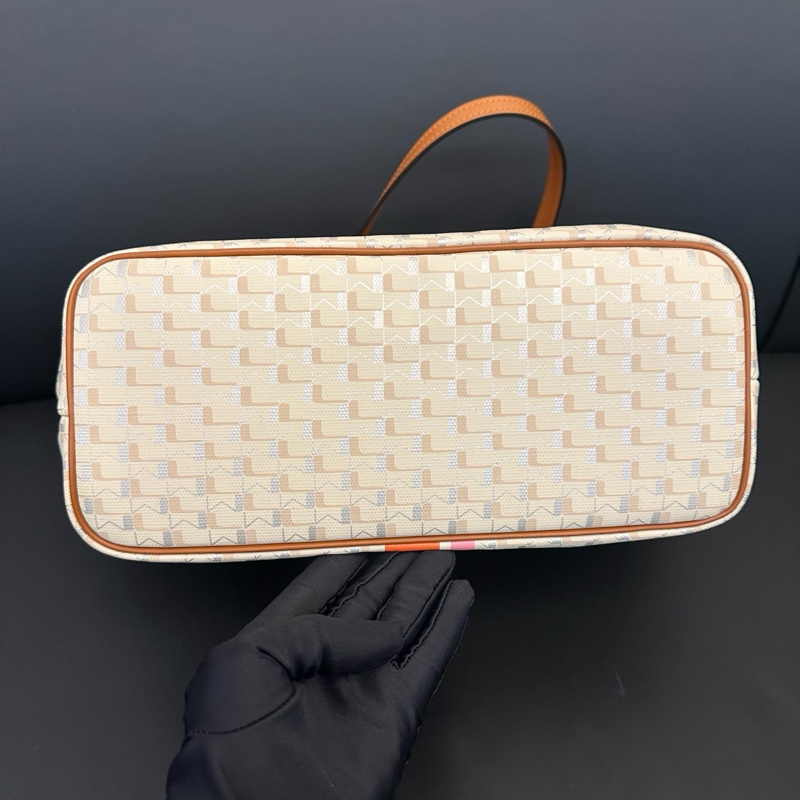 ✨ 99新🆕Moynat/莫奈小號彩色條紋托特購物袋單肩包 底長29cm❤️正品-4