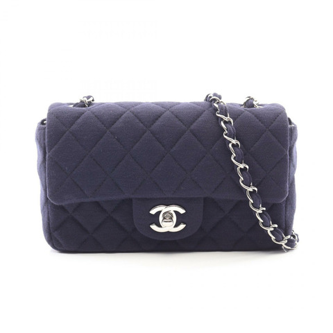 香奈兒 (CHANEL) 迷你絎縫 20 鏈條斜背包 A69900 棉質針織布 SHW