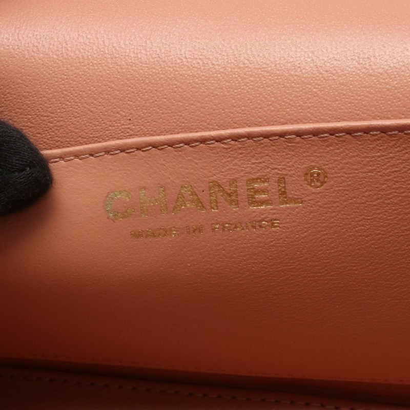 香奈兒 (CHANEL) Matelasse Vanity Chain 斜背包 A57343 粉紅皮革 GHW 二手 CC-3