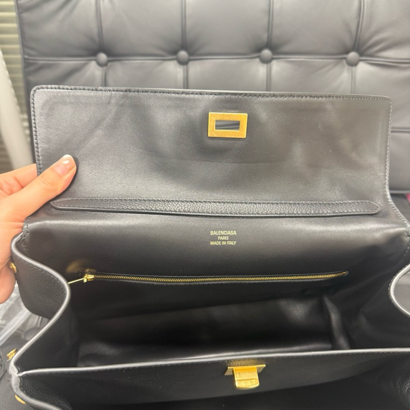 巴黎世家/Balenciaga RODEO中號手提包  牛皮革 尺寸35x23.3x10.9-7