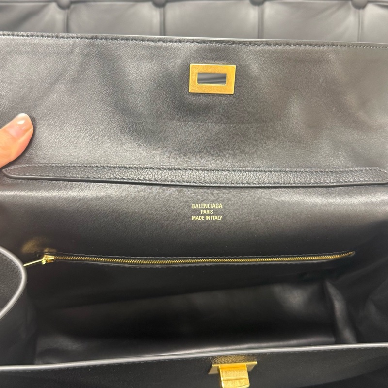 巴黎世家/Balenciaga RODEO中號手提包  牛皮革 尺寸35x23.3x10.9-9