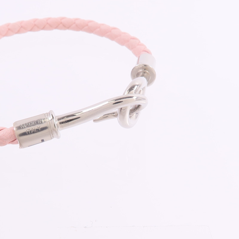 HERMES Swift皮革Jumbo H Bracelet手帶Rose Sakura-4