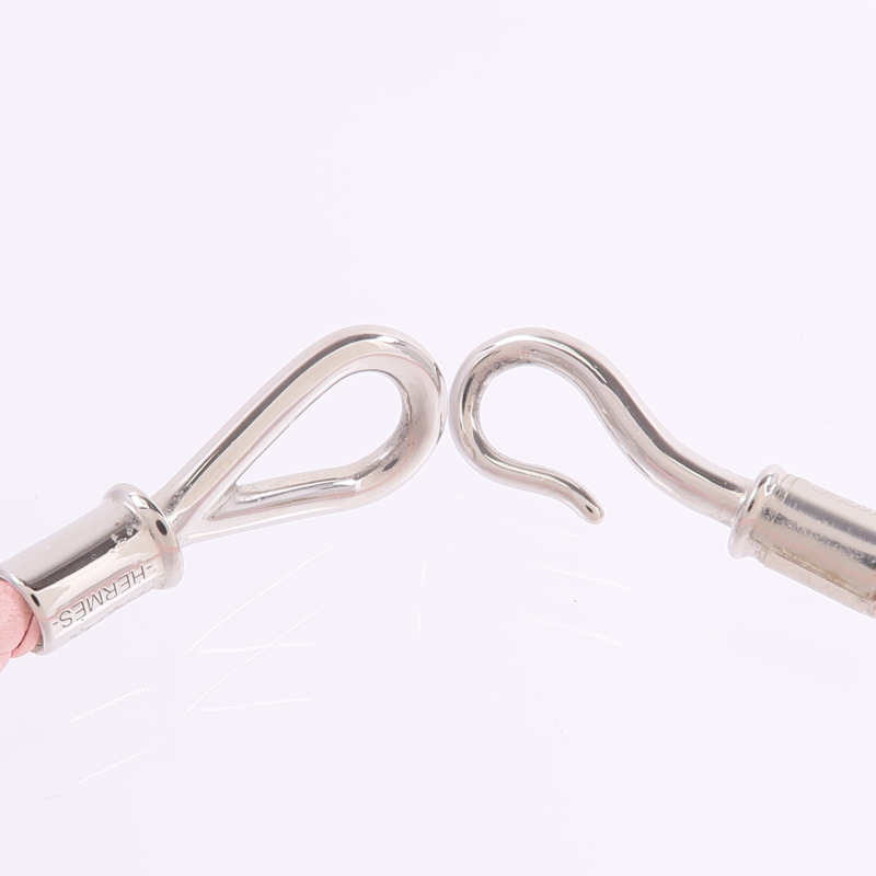 HERMES Swift皮革Jumbo H Bracelet手帶Rose Sakura-5