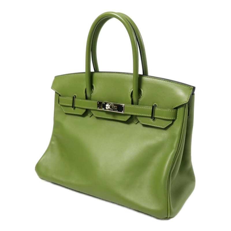 HERMES Swift皮革Birkin 30手挽袋Pelouse-1