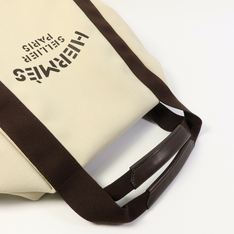 HERMES Polyamide/棉質Groom Backpack背包Beige Sable-6