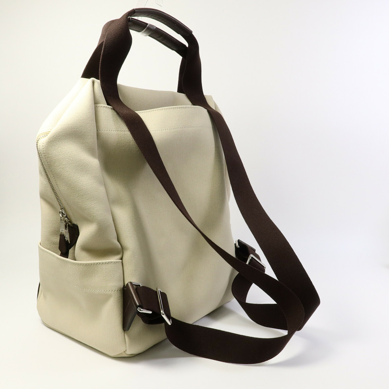 HERMES Polyamide/棉質Groom Backpack背包Beige Sable-7