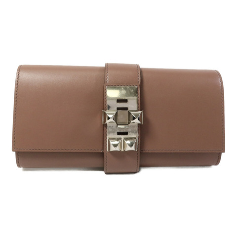 HERMES Tadelat皮革Medor 23手拿包Griolet