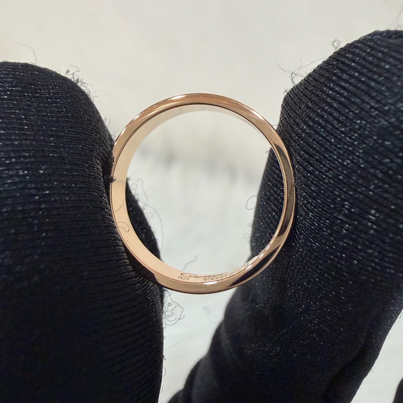 Cartier 卡地亞 LOVE 愛情 750 黃K金 窄版 47號 戒指-7