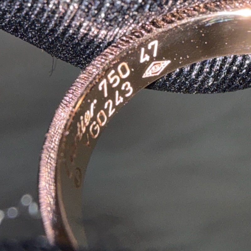 Cartier 卡地亞 LOVE 愛情 750 黃K金 窄版 47號 戒指-9