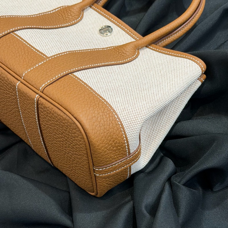 Hermes Mini Garden Party 金棕帆布 K刻-2