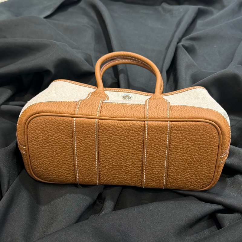 Hermes Mini Garden Party 金棕帆布 K刻-3