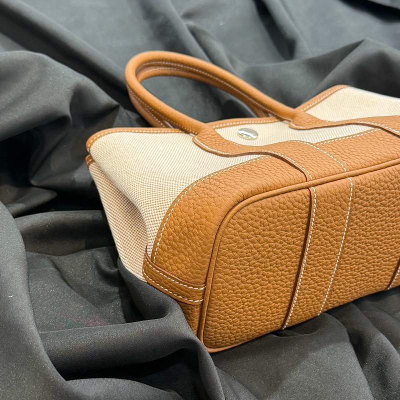 Hermes Mini Garden Party 金棕帆布 K刻-4