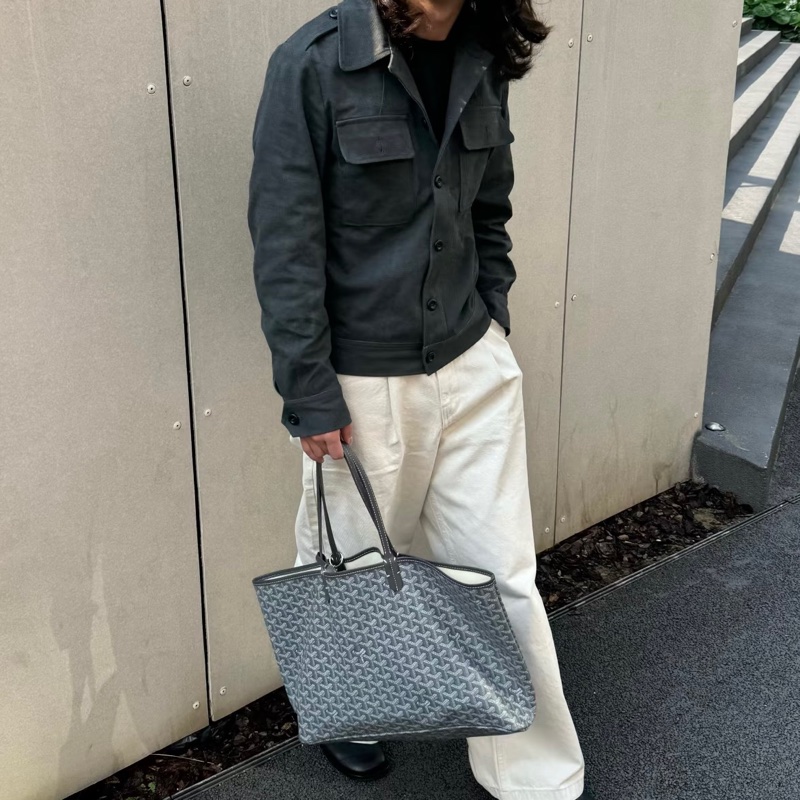 Goyard灰色老花Tote托特包🎪-18