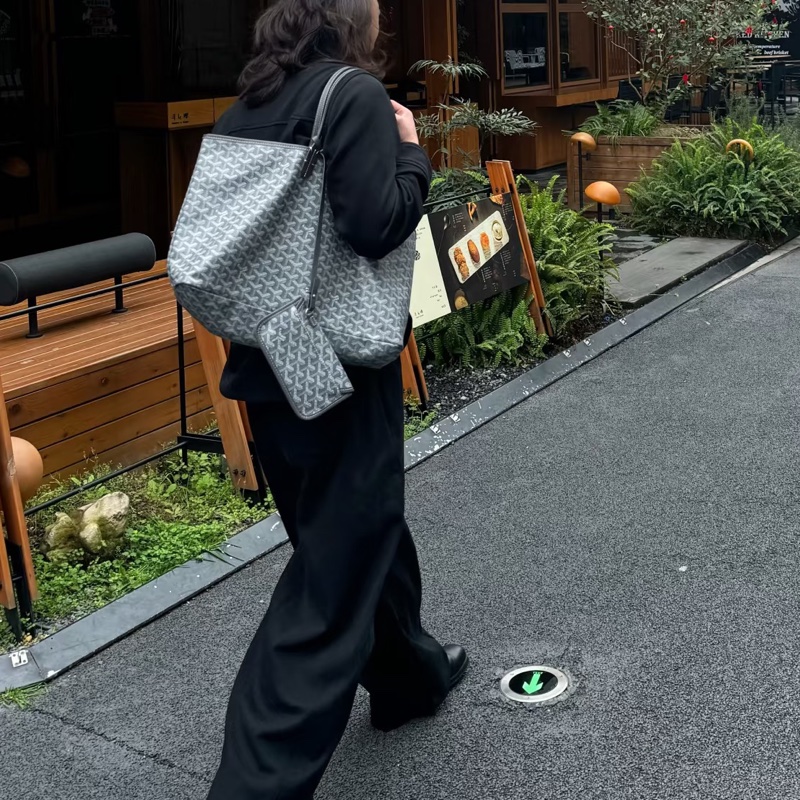 Goyard灰色老花Tote托特包🎪-43