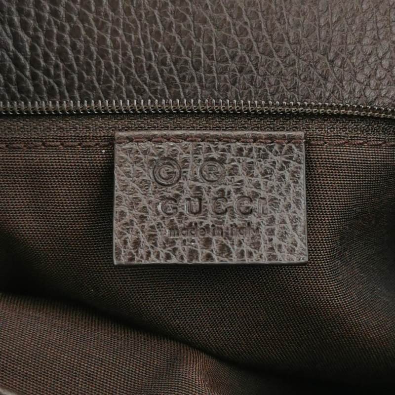 Gucci Sukey牛皮帆布雙G老花雙G吊飾單肩包-7