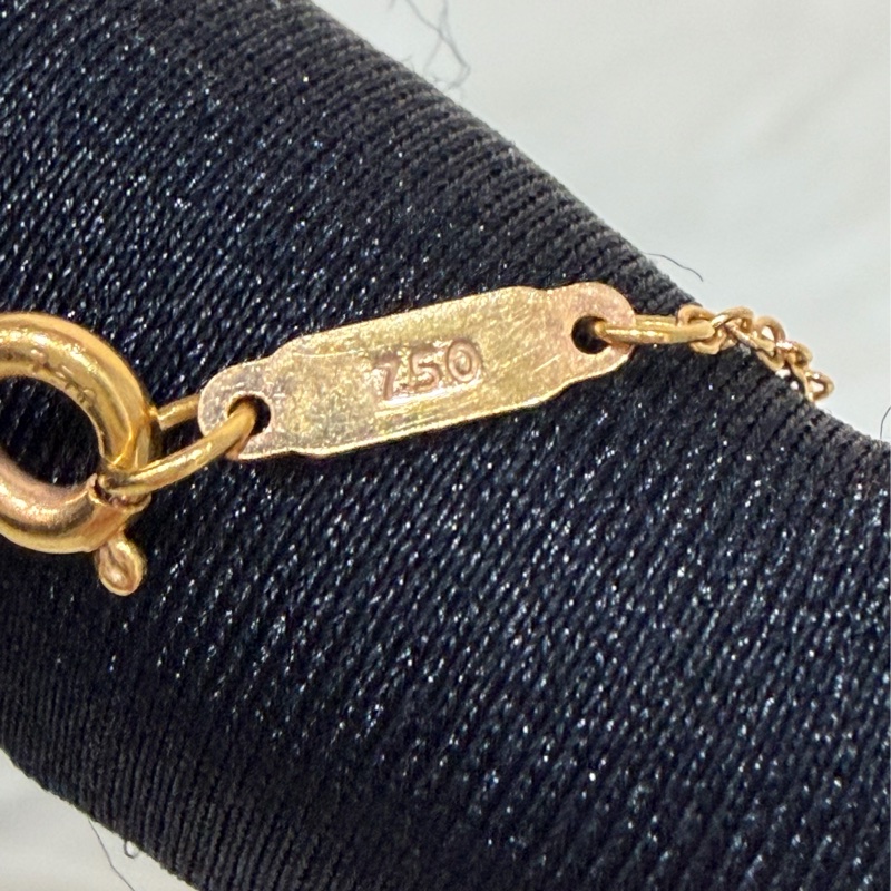 TIFFANY 蒂芬妮 750 黃K金 愛心 皇冠 KEY KEYS 鑰匙 心鎖 鑽石 項鍊 鍊-6