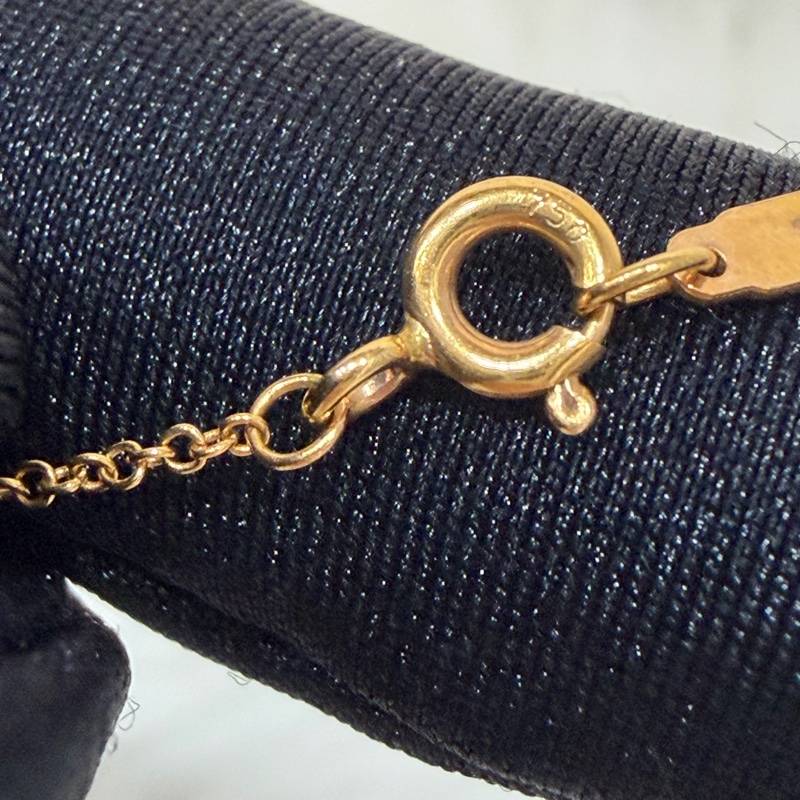 TIFFANY 蒂芬妮 750 黃K金 愛心 皇冠 KEY KEYS 鑰匙 心鎖 鑽石 項鍊 鍊-7