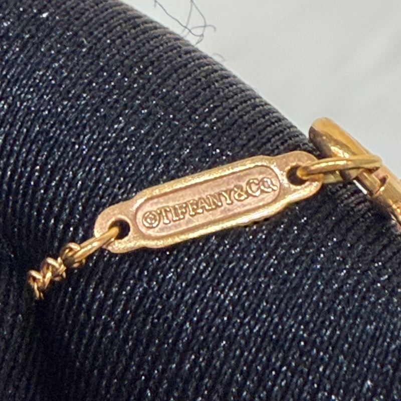 TIFFANY 蒂芬妮 750 黃K金 愛心 皇冠 KEY KEYS 鑰匙 心鎖 鑽石 項鍊 鍊-8
